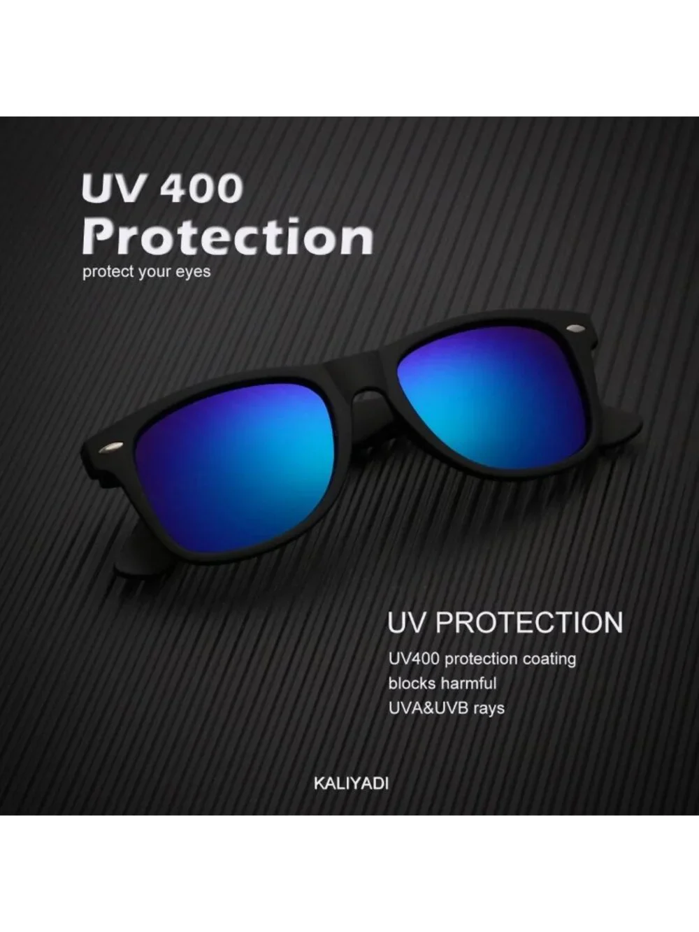 Polarized Matte Finish Sunglasses for Men & Women - UV Blocking Color Mirror